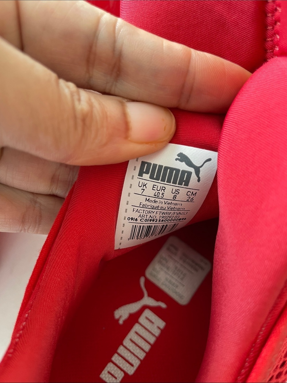 Puma Fierce Red High-Top Slip-On Sneakers - Picture 2 of 11